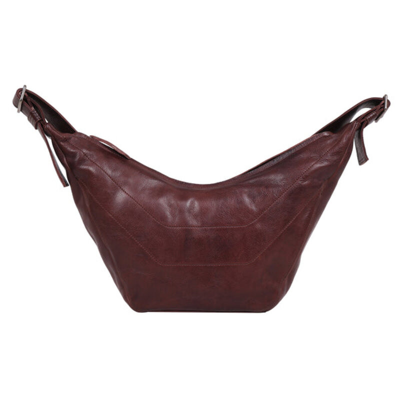 BOONE LEATHER CROSSBODY/HOBO SLING BROWN