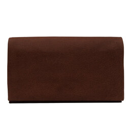ELOISE LEATHER WALLET DARK BROWN