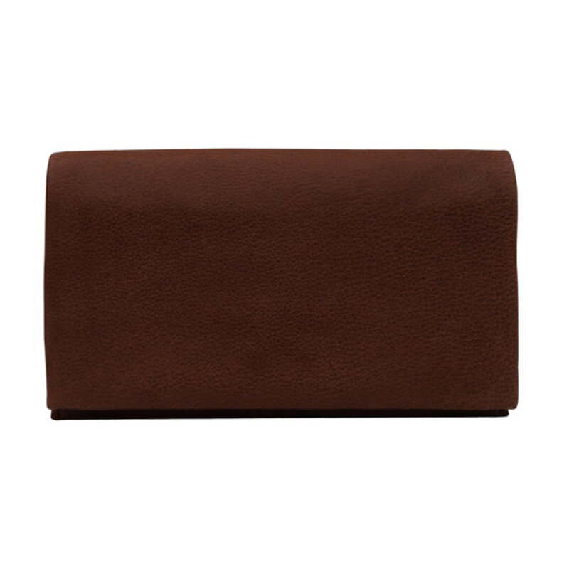 ELOISE LEATHER WALLET DARK BROWN