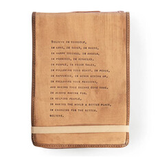 Sugarboo Large Apache Blessing Leather Journal - Stone