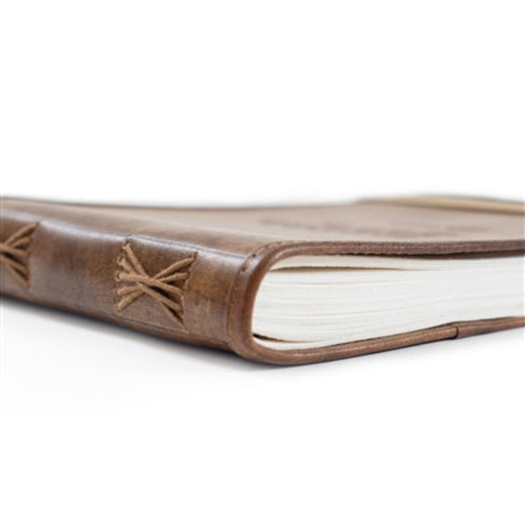 Sugarboo Large Apache Blessing Leather Journal - Stone