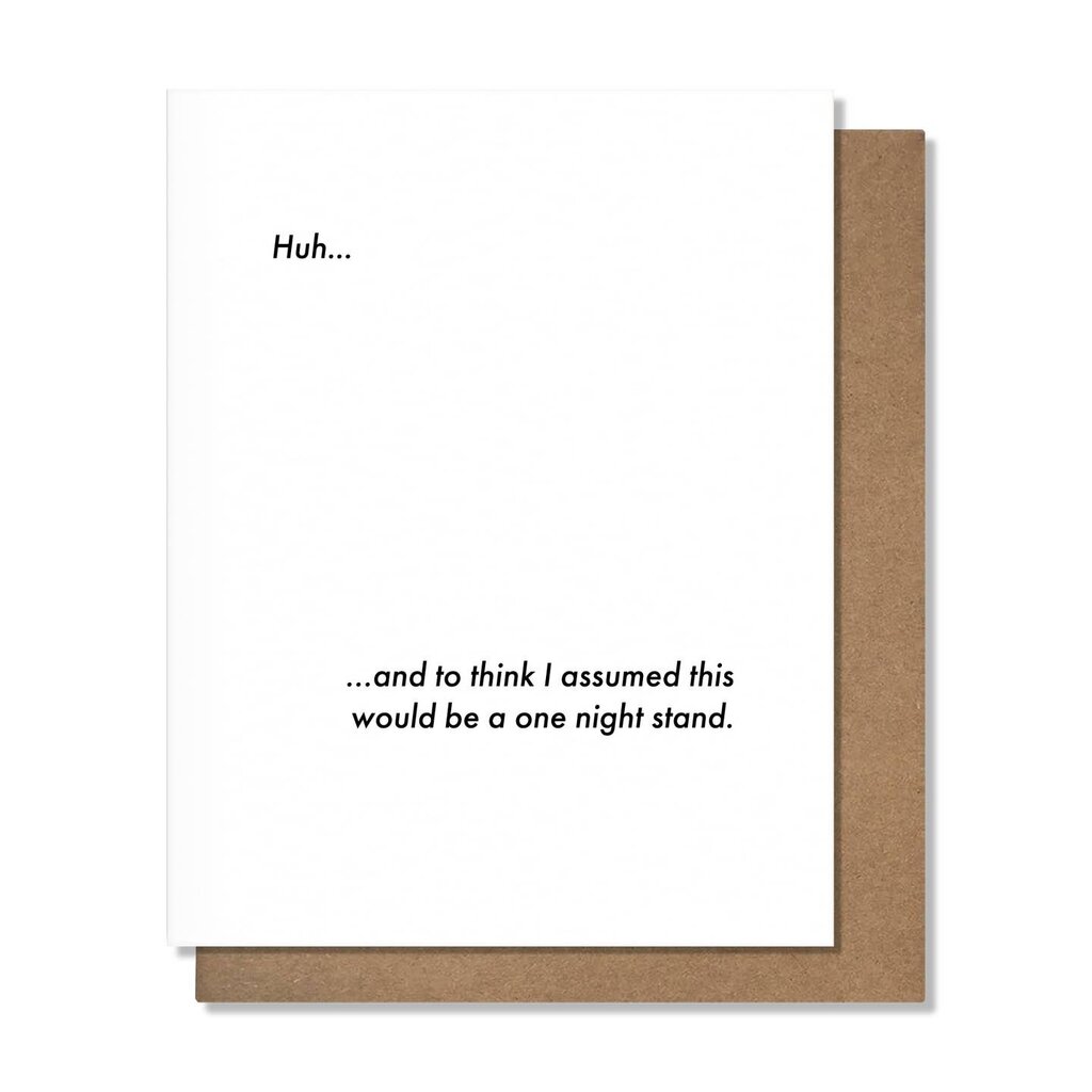 Pretty Alright Goods One Night Stand - Love Card