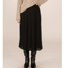 GRACE & MILA PLISSE SKIRT NOIR