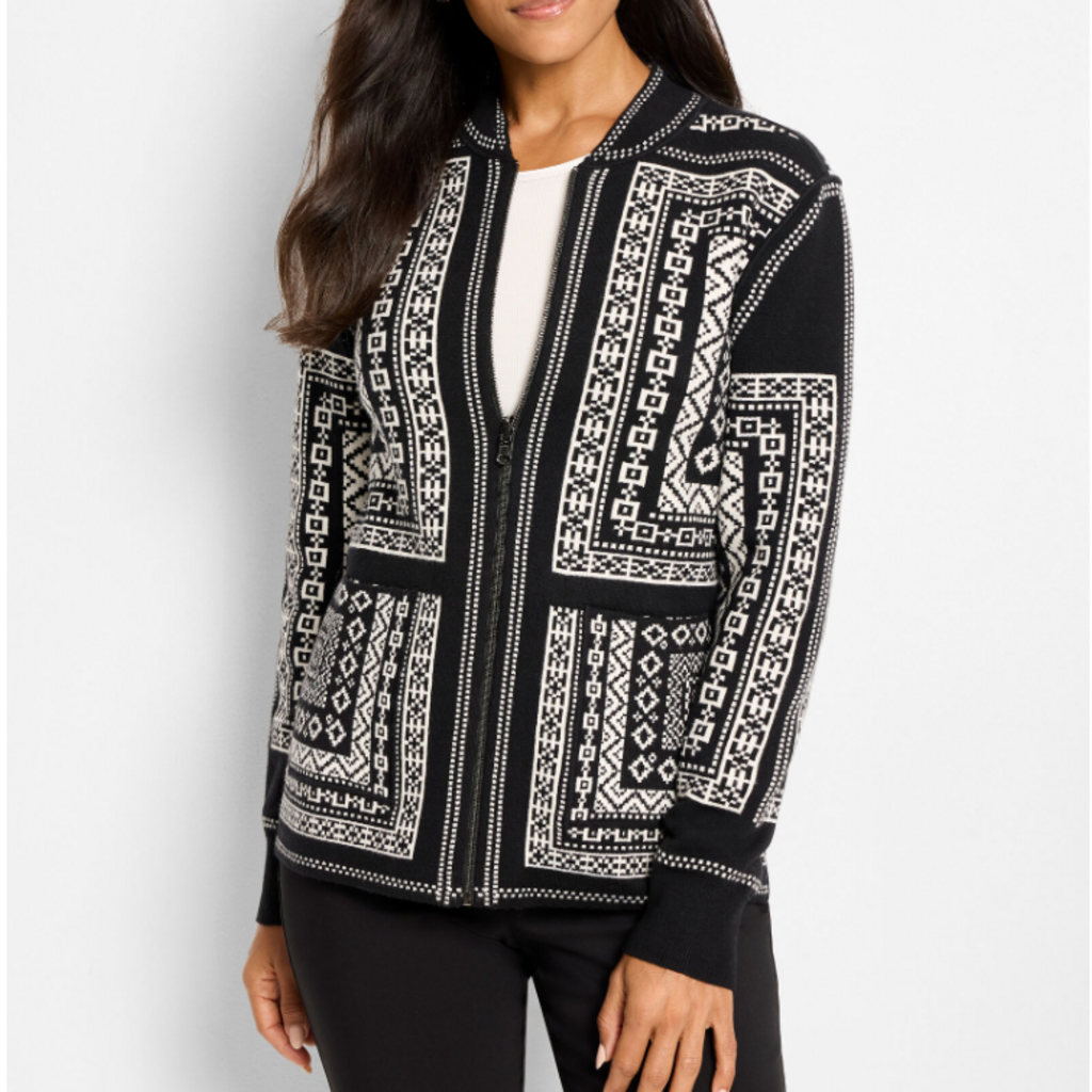 NORDIC NIGHTS REVERSIBLE JACKET BLACK MULTI