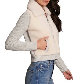 100% MERINO MOXIE SHERPA SHAKER FULL ZIP VAPOR