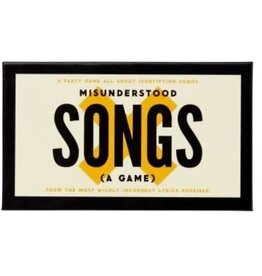 CHRONICLE BOOKS Brass Monkey Misunderstood Songs Game
