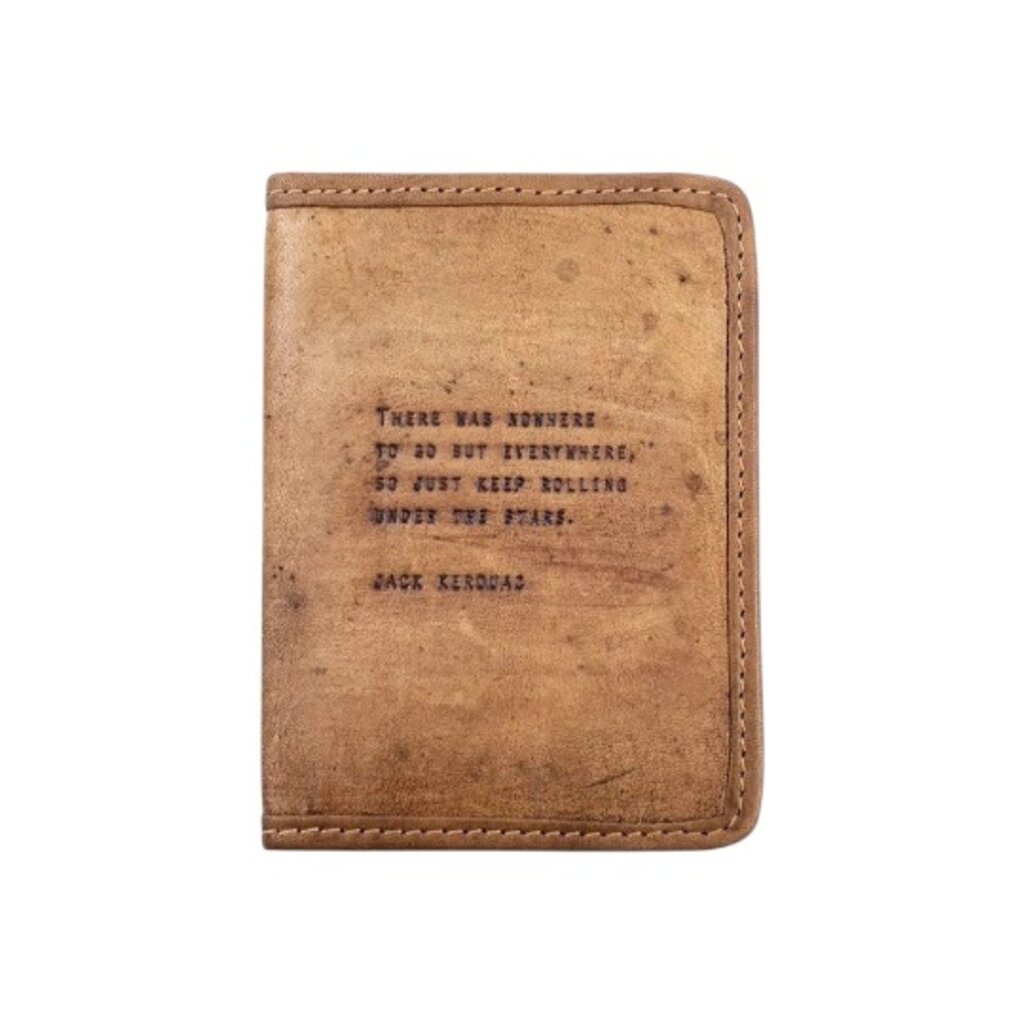 Sugarboo Jack Kerouac Leather Passport Cover