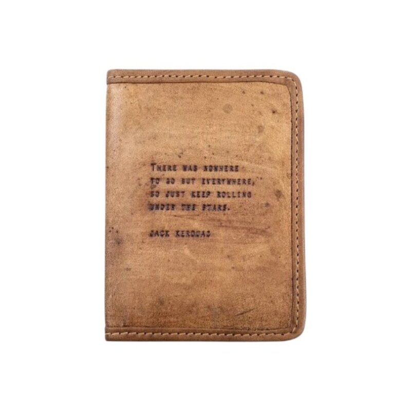 Sugarboo Jack Kerouac Leather Passport Cover