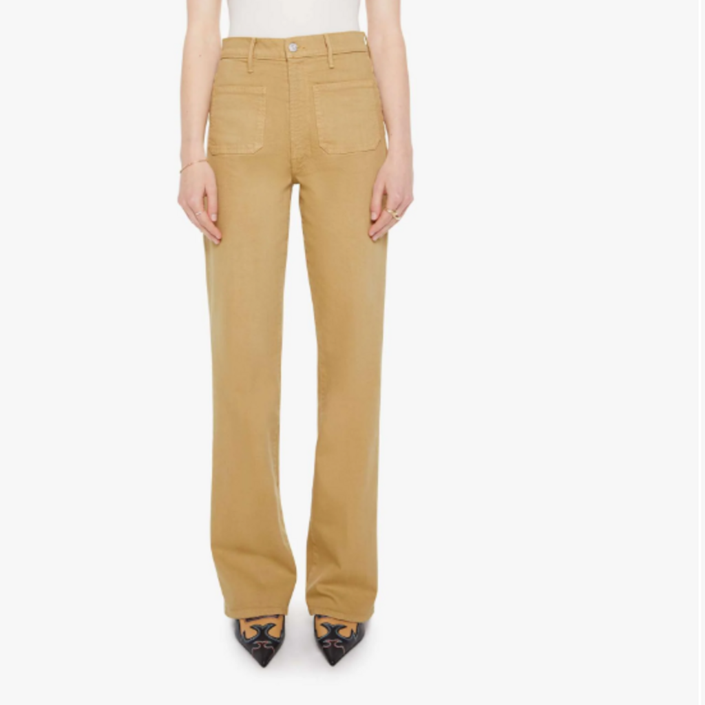 Mother HW PATCH POCKET BOOKIE SNEAK DEVIL MAY CARE LATTE