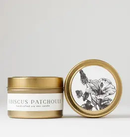 NECTAR REPUBLIC Hibiscus + Patchouli : Tin Soy Candle