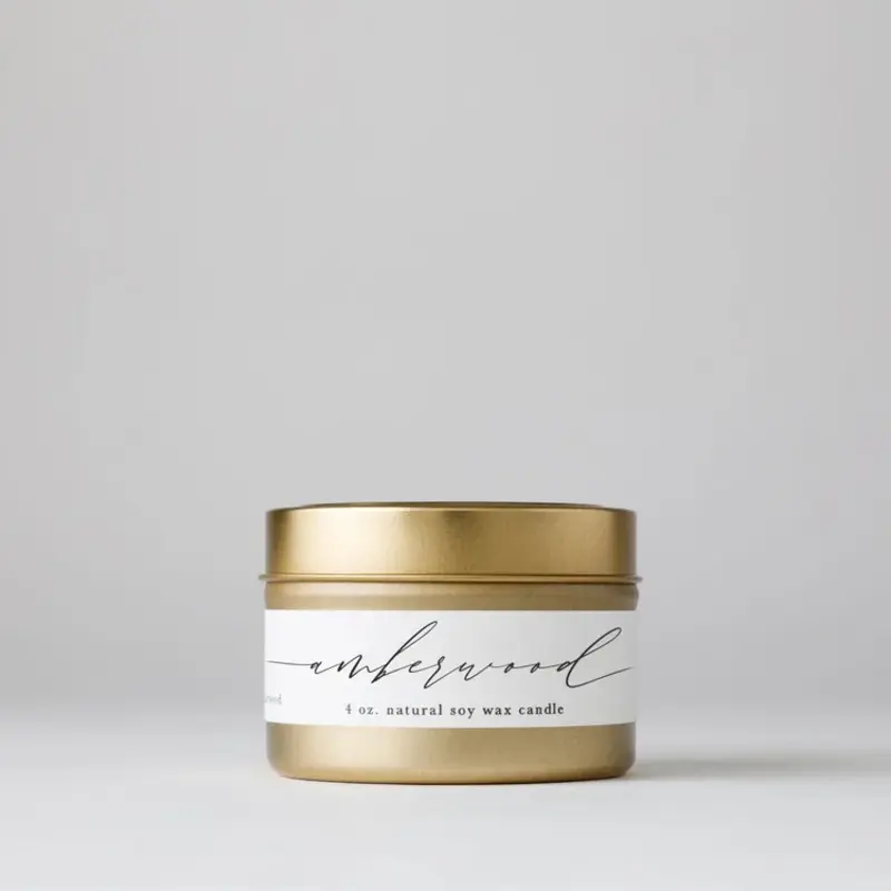 NECTAR REPUBLIC Amberwood : Tin Soy Candle