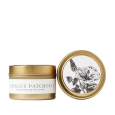 NECTAR REPUBLIC Hibiscus + Patchouli : Tin Soy Candle