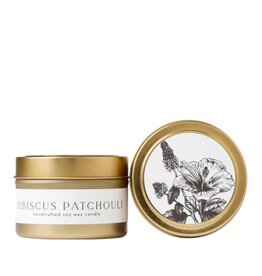 NECTAR REPUBLIC Hibiscus + Patchouli : Tin Soy Candle