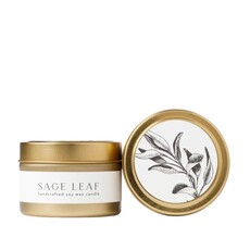 NECTAR REPUBLIC Sage Leaf : Tin Soy Candle