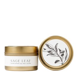 NECTAR REPUBLIC Sage Leaf : Tin Soy Candle