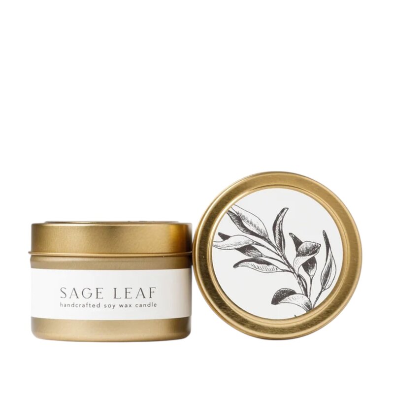NECTAR REPUBLIC Sage Leaf : Tin Soy Candle