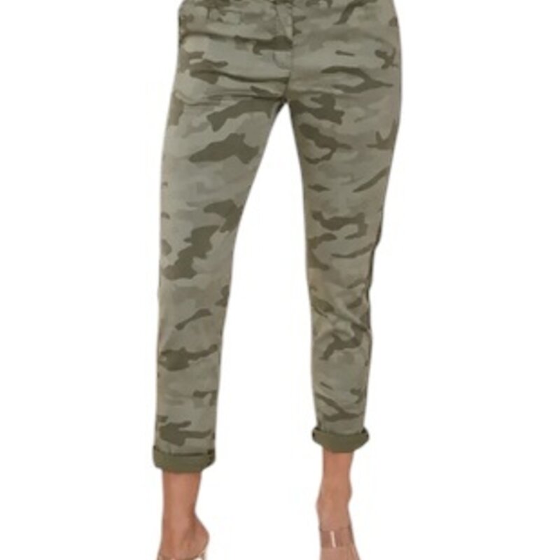 MILIO MILANO ITALIAN CAMOFLAUGE CHINOS ARMY GREEN