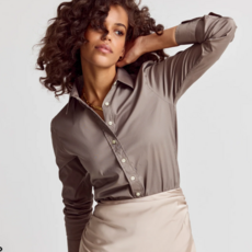 THE SHIRT THE ESSENTIALS ICON SHIRT KHAKI