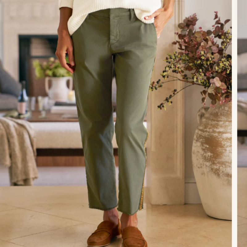 Frank & Eileen WICKLOWTX The Italian Chino Gold Tuxedo Stripe