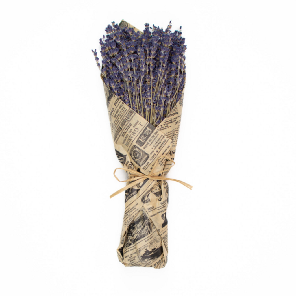 MILLS FLORAL COMPANY French Lavender Wrapped In Tissue - Vintage
