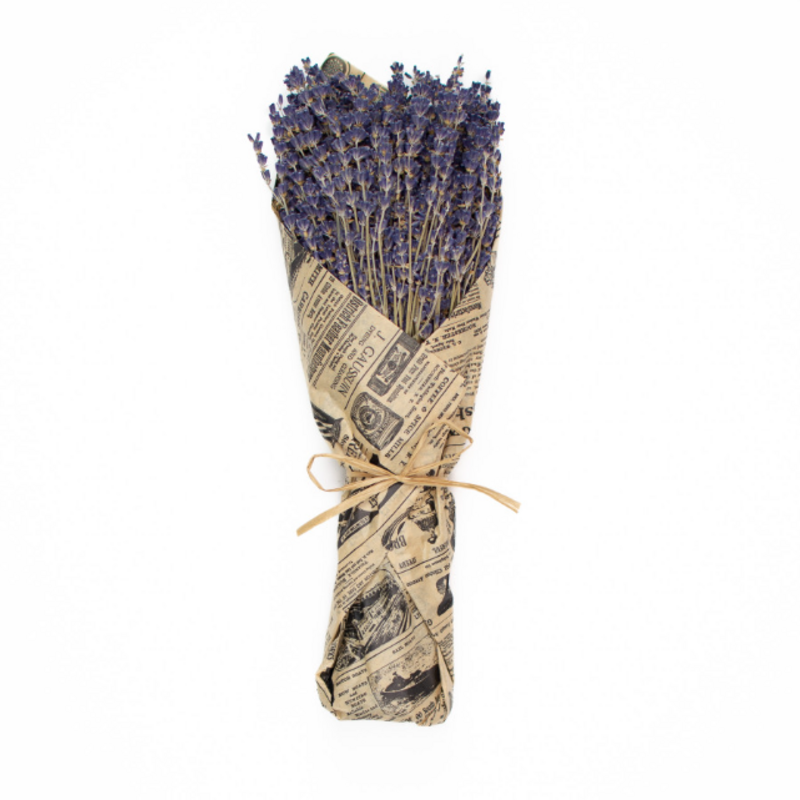 MILLS FLORAL COMPANY French Lavender Wrapped In Tissue - Vintage