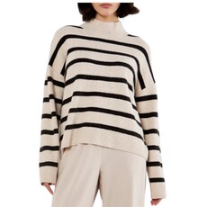 APRICOT INC Stripe Drop Should Oversz Jumper Stone