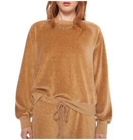 XIRENA PIERRE SWEATSHIRT HEATHER CAMEL