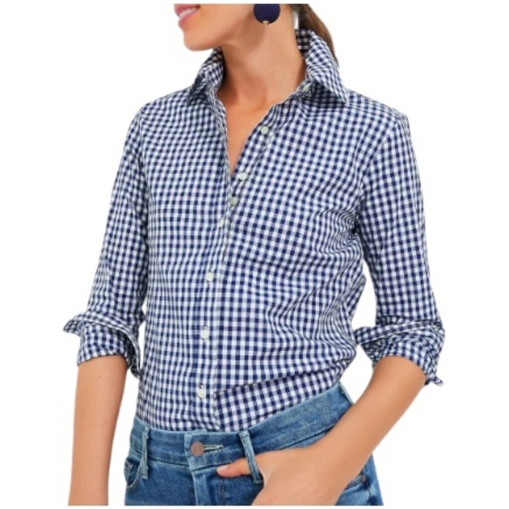 THE SHIRT THE ICON SHIRT LARGE CHECK NAVY