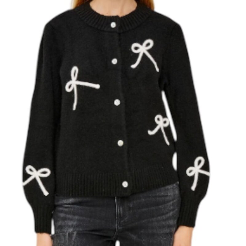 Rails FRANCESCA CARDIGAN BLACK IVORY
