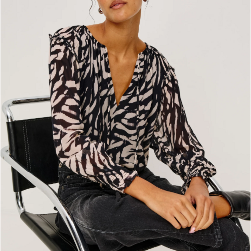 Rails MIRNA TOP IVORY TIGER STRIPE