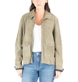 YAIMA CF SUEDE JACKET LIGHT SAGE