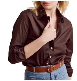 THE SHIRT THE ESSENTIALS ICON SHIRT BROWN