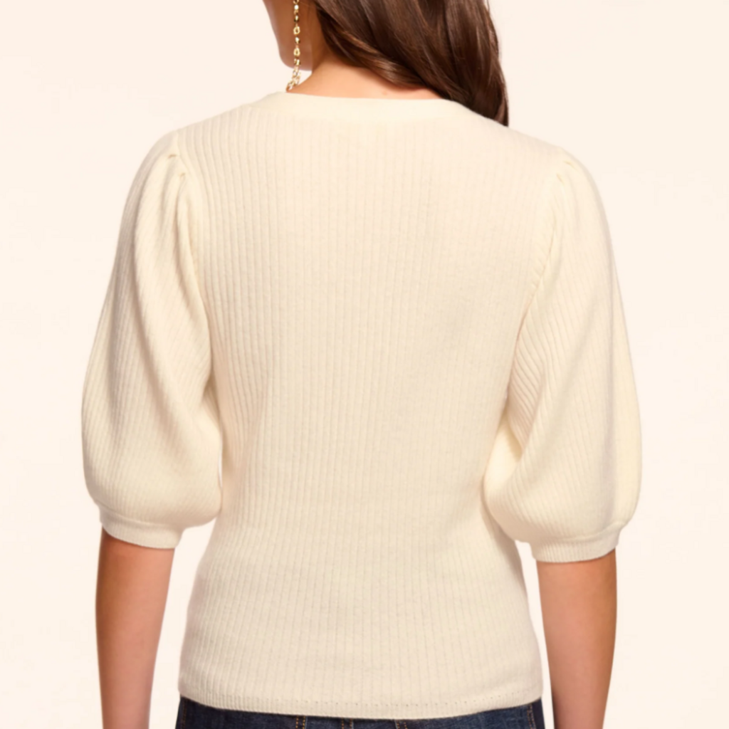 RAMY BROOK CASSIDEE CASHMERE SWEATER DRESS IVORY