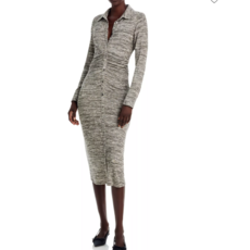 RAMY BROOK RACHELLE DRESS BLACK WHITE SPACE DYE