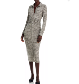 RAMY BROOK RACHELLE DRESS BLACK WHITE SPACE DYE