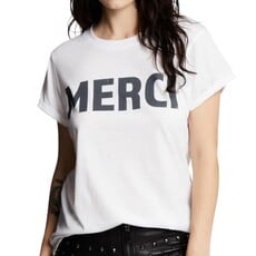Recycled karma MERCI BURN OUT TEE