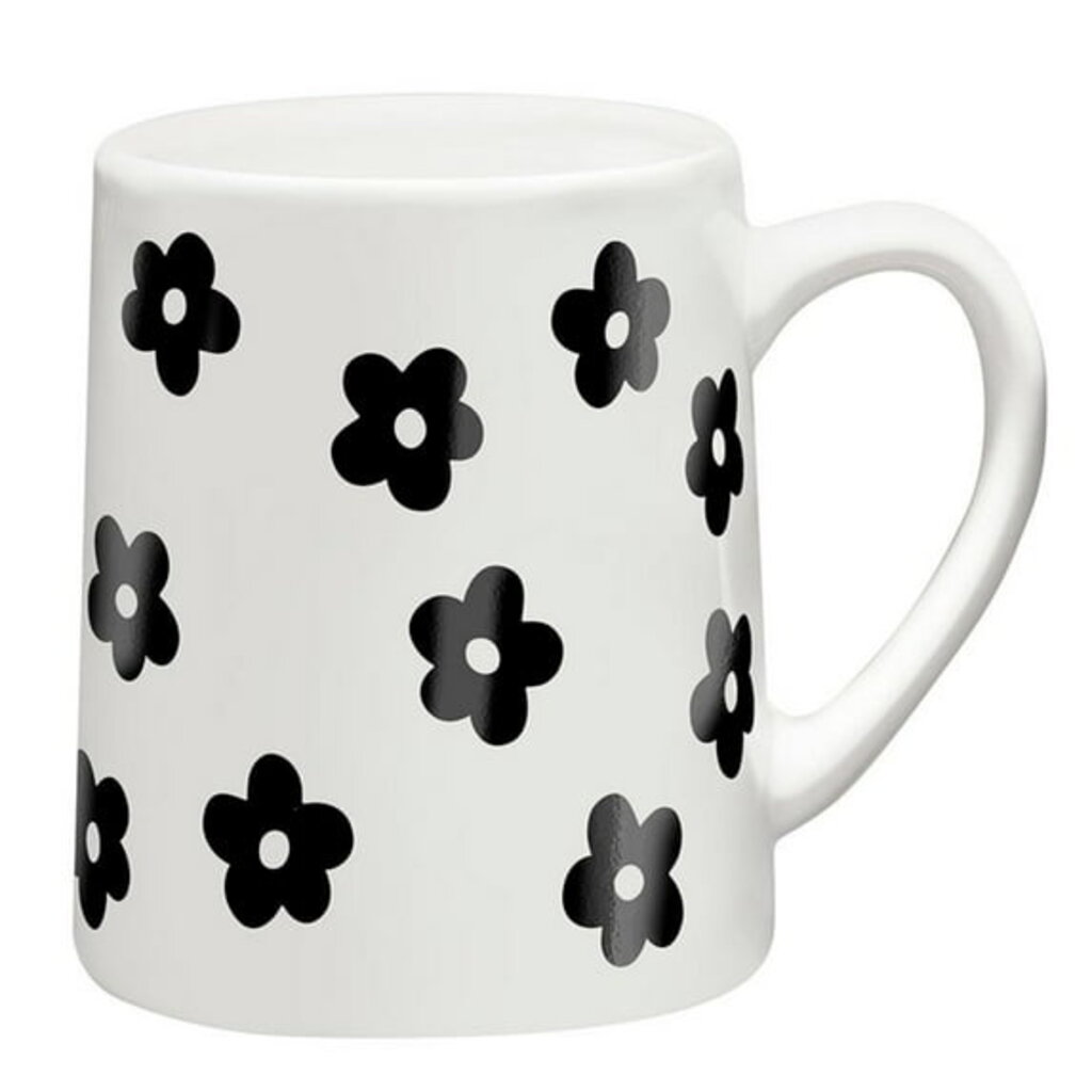 Santa Barbara Design Studio Artisan Tapered Mug - Black Flower