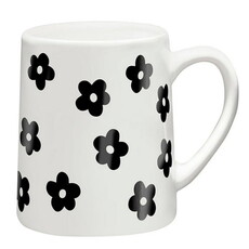 Santa Barbara Design Studio Artisan Tapered Mug - Black Flower