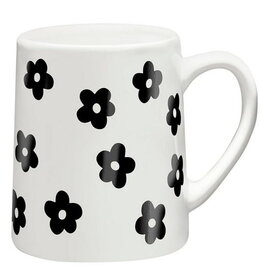 Santa Barbara Design Studio Artisan Tapered Mug - Black Flower