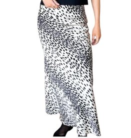 Emerson Fry Bias Skirt 2 - Buttercream Tuxedo Spots Leopard