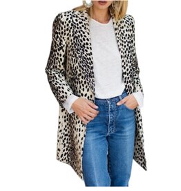 Emerson Fry Bowery Coat - Leopard Linen