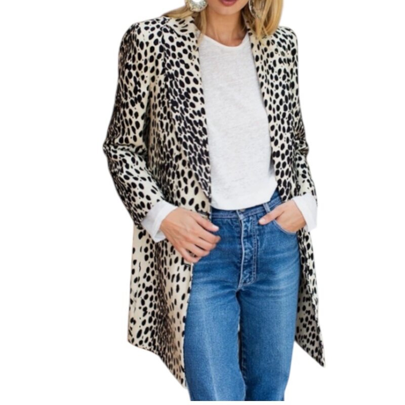 Emerson Fry Bowery Coat - Leopard Linen