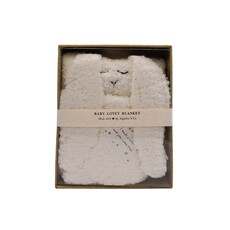 Sugarboo "I made a wish and you came true." Bunny Baby Lovey Blanket