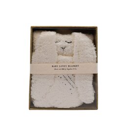 Sugarboo "I made a wish and you came true." Bunny Baby Lovey Blanket