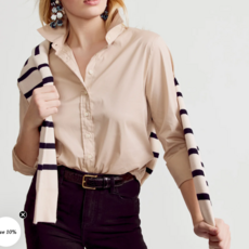 THE SHIRT THE ESSENTIALS ICON SHIRT TAUPE
