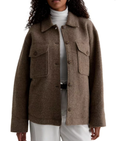 AG Zola Relaxed Shirt Jacket Melange Stone