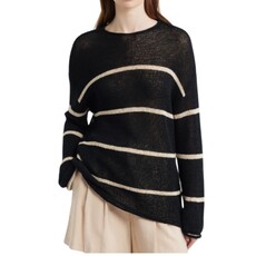 Rails Evangeline Black Linen Stripe