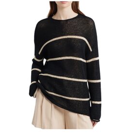 Rails Evangeline Black Linen Stripe