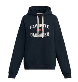 FAVORITE DAUGHTER THE HEART HOODIE NAVY/WHITE