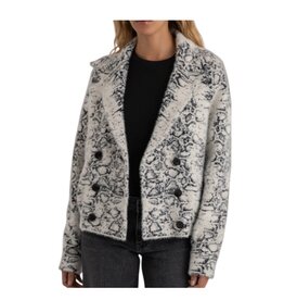 Kut From The Kloth AALIYAH DOUBLE BREASTED COAT WHITE